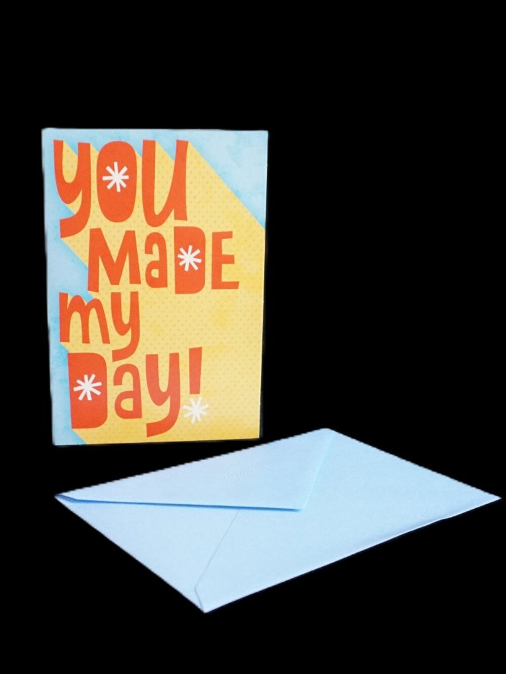 Vintage Hallmark Heartline You Made My Day Note Greeting Card